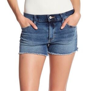 Joe's Jeans Andrea Style Frayed Hem Denim Shorts in Blue Size 28